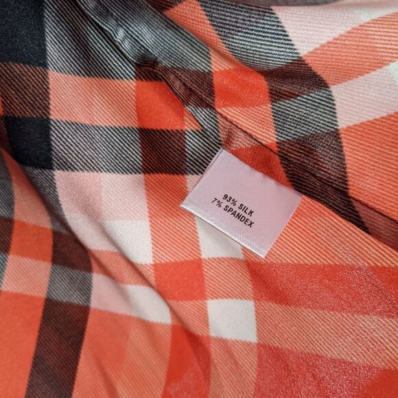 Tucker Long Sleeve Polo Blouse Kris Kringle Plaid - Picture 6 of 7